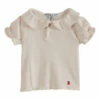 Pointelle Fruit T-Shirt Ecru Emile et Ida Fashion Baby