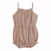 Pointelle Sleeveless Romper Pink Emile et Ida Fashion Baby