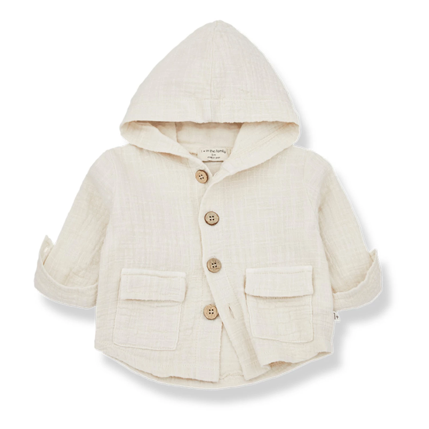 Pol Double Cotton Muslin Jacket Beige 1+ in the family Fashion Baby, Children 1 Pol Double Cotton Muslin Jacket Beige 1+ in the family Fashion Baby, Children