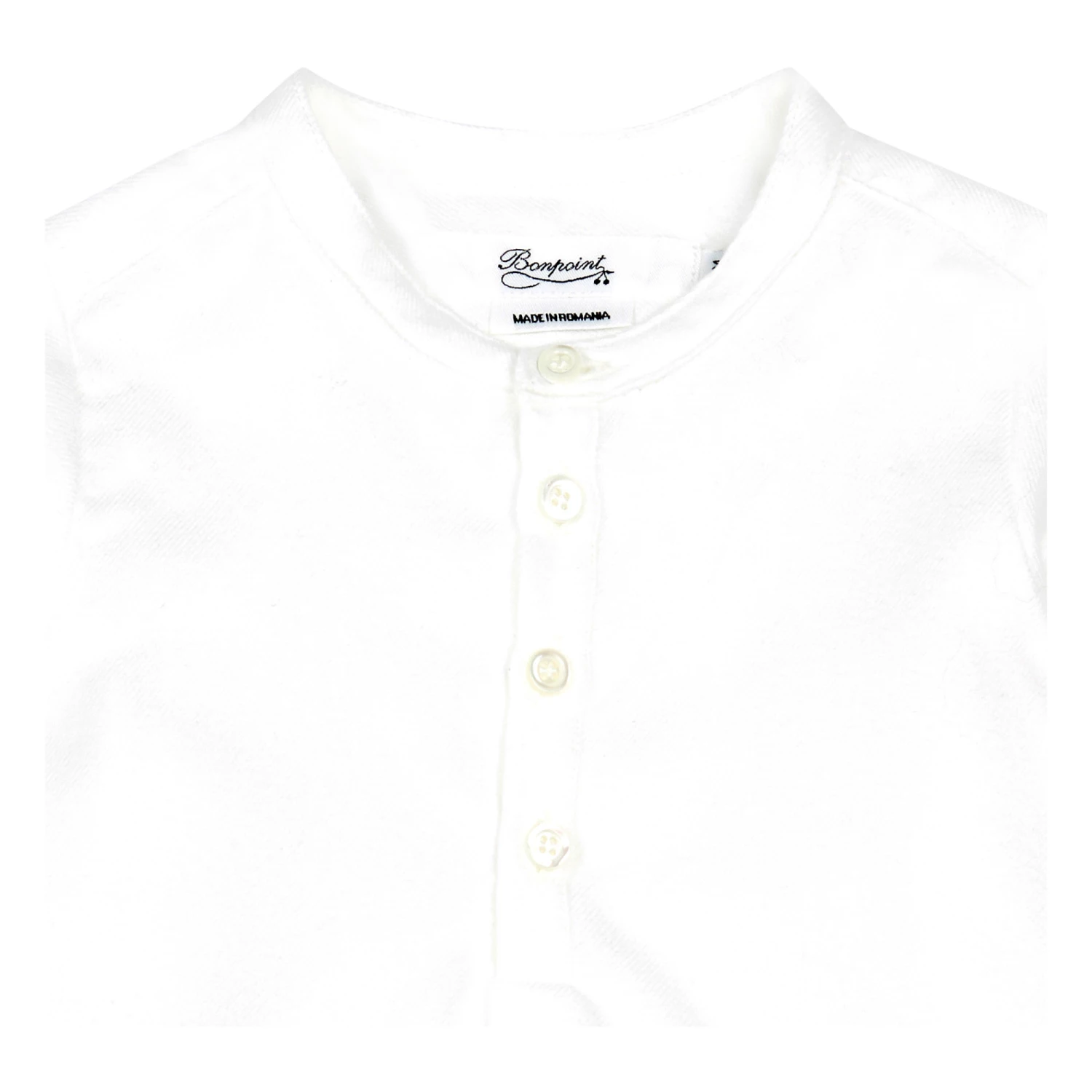 Polison Organic Cotton Kurta Shirt Ecru Bonpoint Fashion Baby 2 Polison Organic Cotton Kurta Shirt Ecru Bonpoint Fashion Baby - Image 2