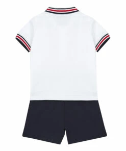 Polo Shirt & Short Set Navy blue Moncler Fashion Baby -Baby Tops Elegant Store polo shirt short set navy blue moncler fashion baby 2