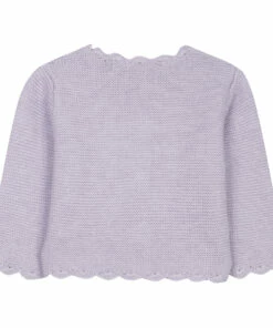 Pompom Cardigan Mauve Tartine et Chocolat Fashion Baby -Baby Tops Elegant Store pompom cardigan mauve tartine et chocolat fashion baby 4