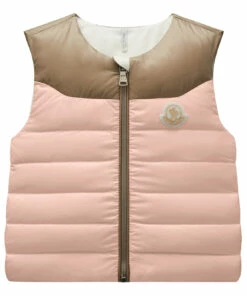 Puffer Vest Pink Moncler Fashion Baby
