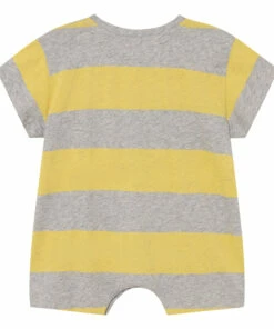Rabbit Jersey Playsuit Heather grey The Animals Observatory Fashion Baby 3 Rabbit Jersey Playsuit Heather grey The Animals Observatory Fashion Baby -Baby Tops Elegant Store rabbit jersey playsuit heather grey the animals observatory fashion baby 1