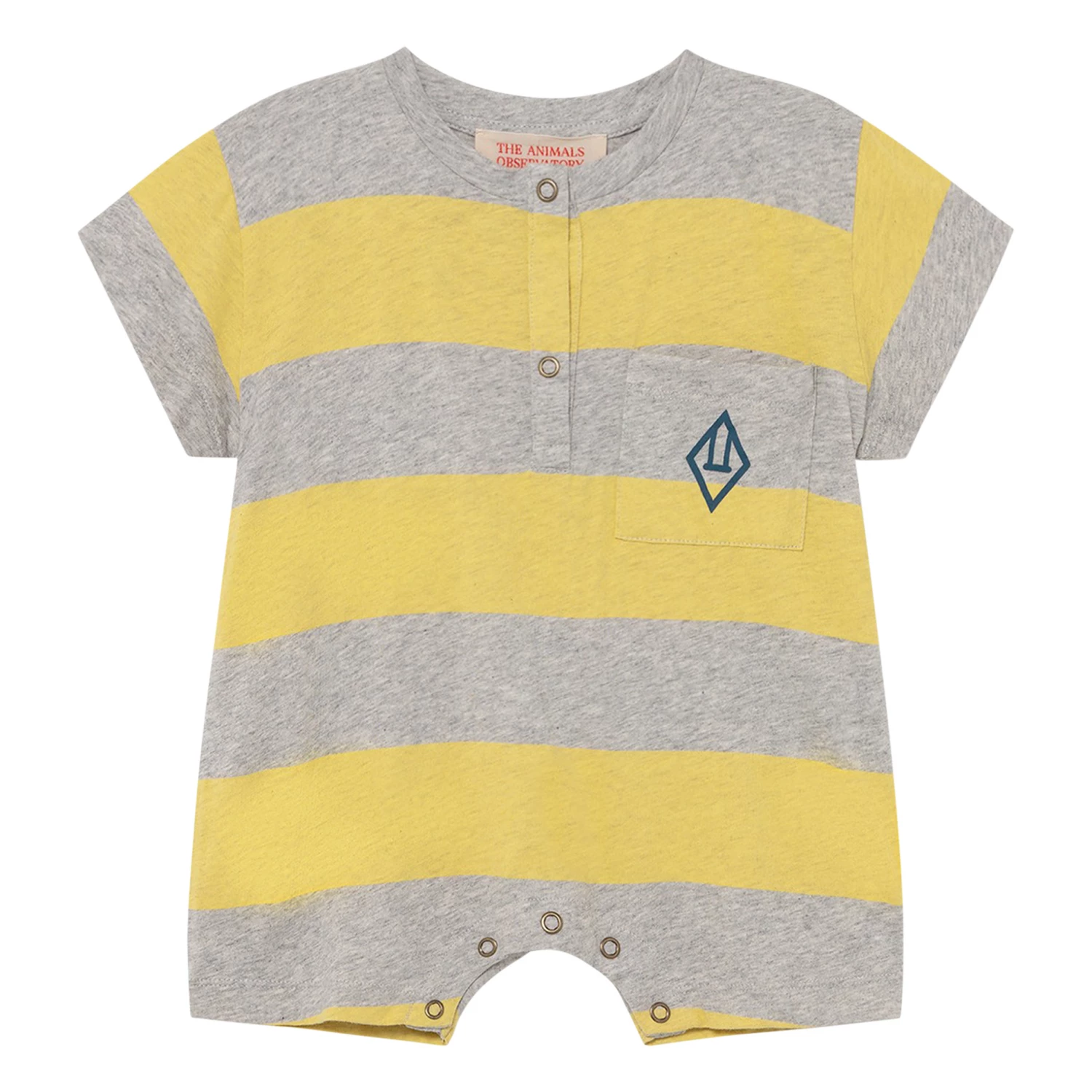 Rabbit Jersey Playsuit Heather grey The Animals Observatory Fashion Baby 1 Rabbit Jersey Playsuit Heather grey The Animals Observatory Fashion Baby