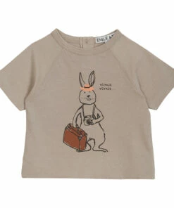 Rabbit T-shirt Grey Emile et Ida Fashion Baby