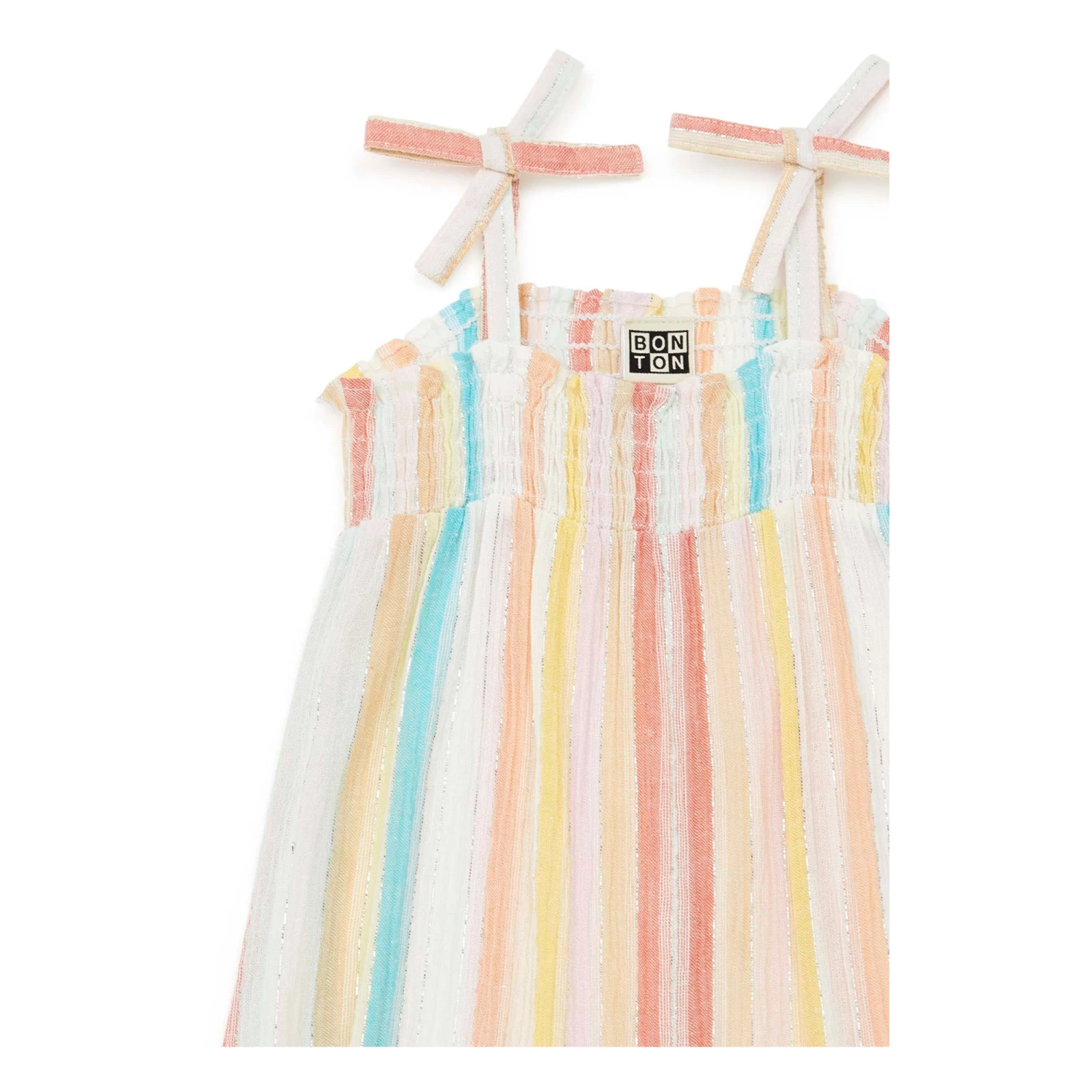 Rage Striped Jumpsuit Ecru Bonton Fashion Baby 2 Rage Striped Jumpsuit Ecru Bonton Fashion Baby - Image 2