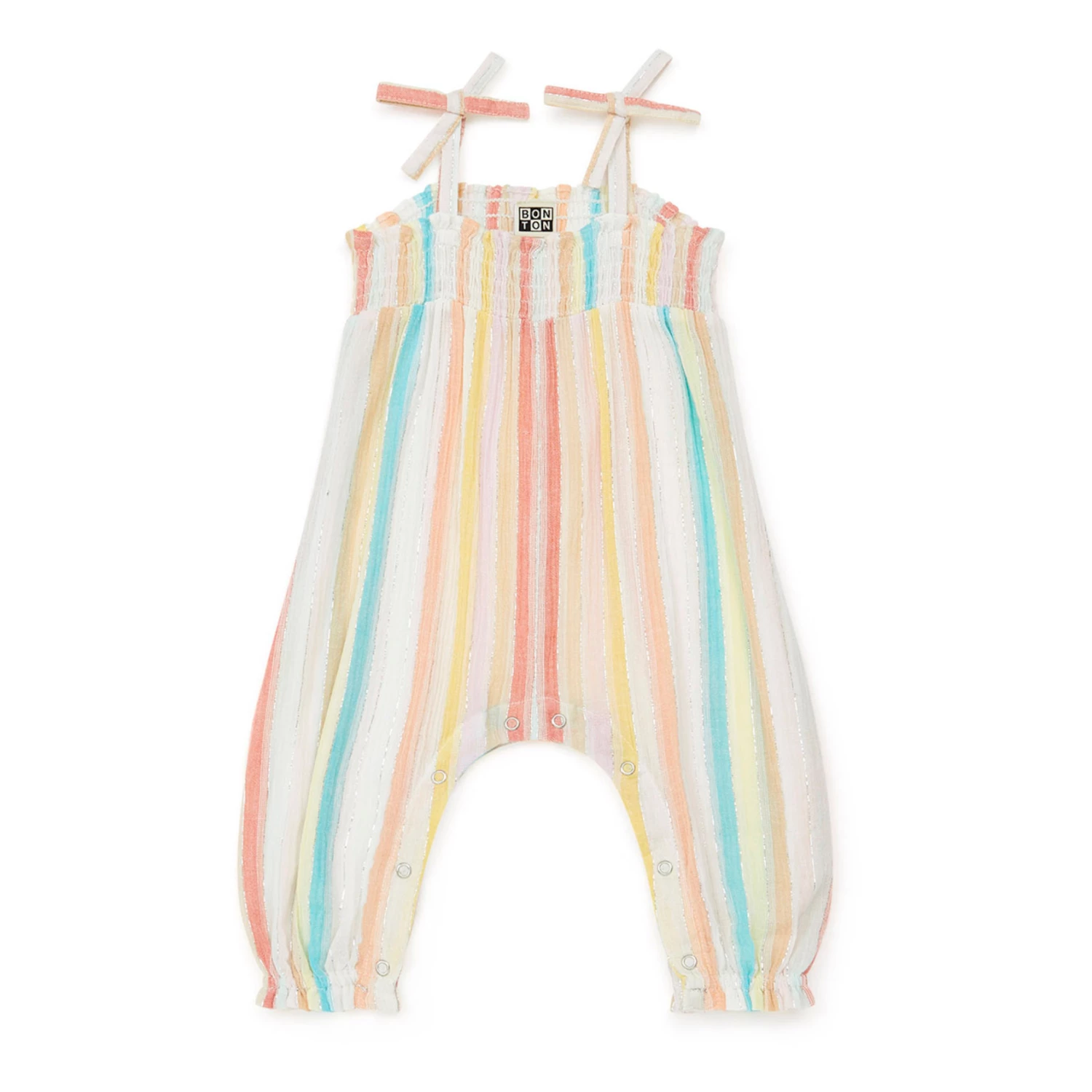 Rage Striped Jumpsuit Ecru Bonton Fashion Baby 1 Rage Striped Jumpsuit Ecru Bonton Fashion Baby