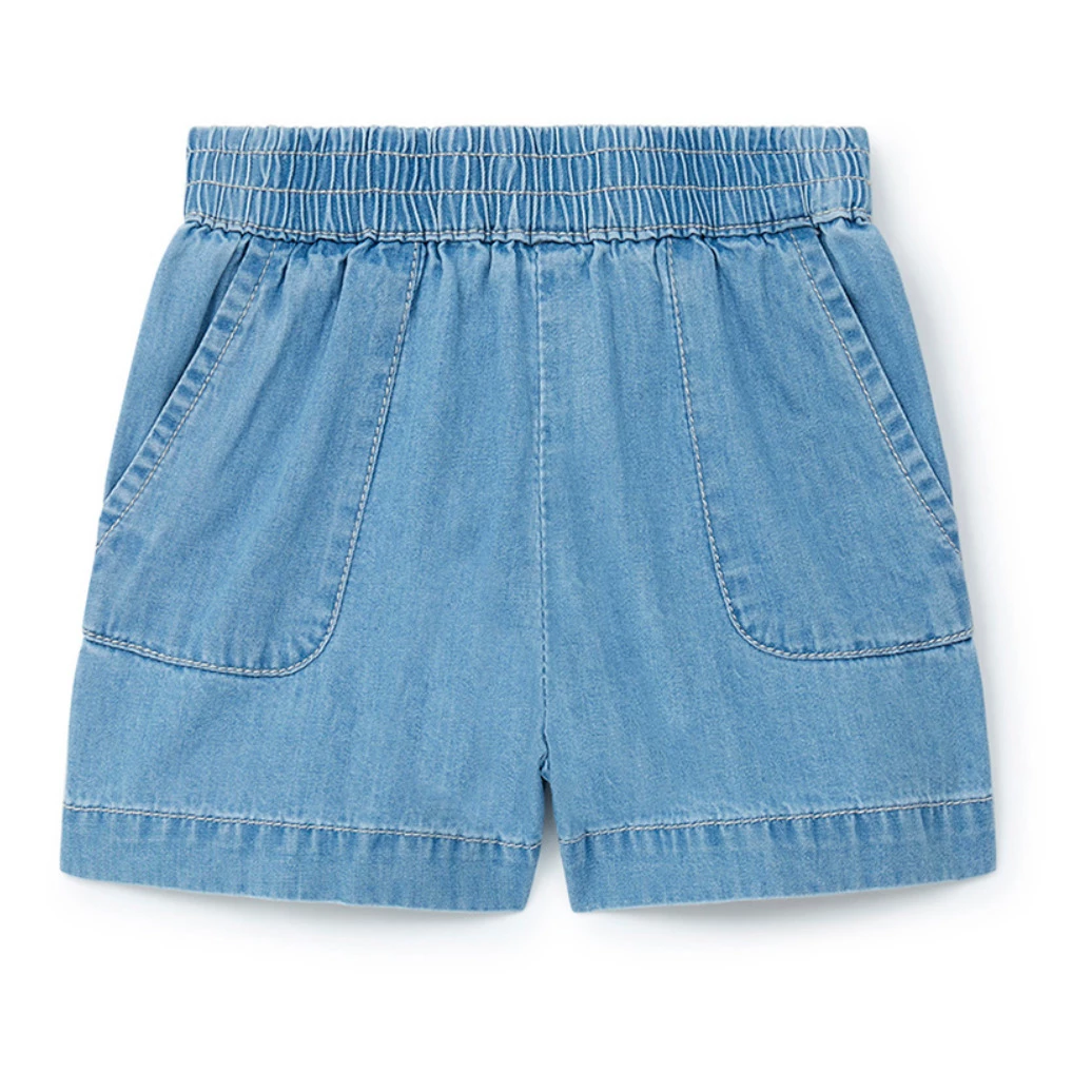 Rambo Lightweight Denim Baby Shorts Denim blue Bonton Fashion Baby 1 Rambo Lightweight Denim Baby Shorts Denim blue Bonton Fashion Baby