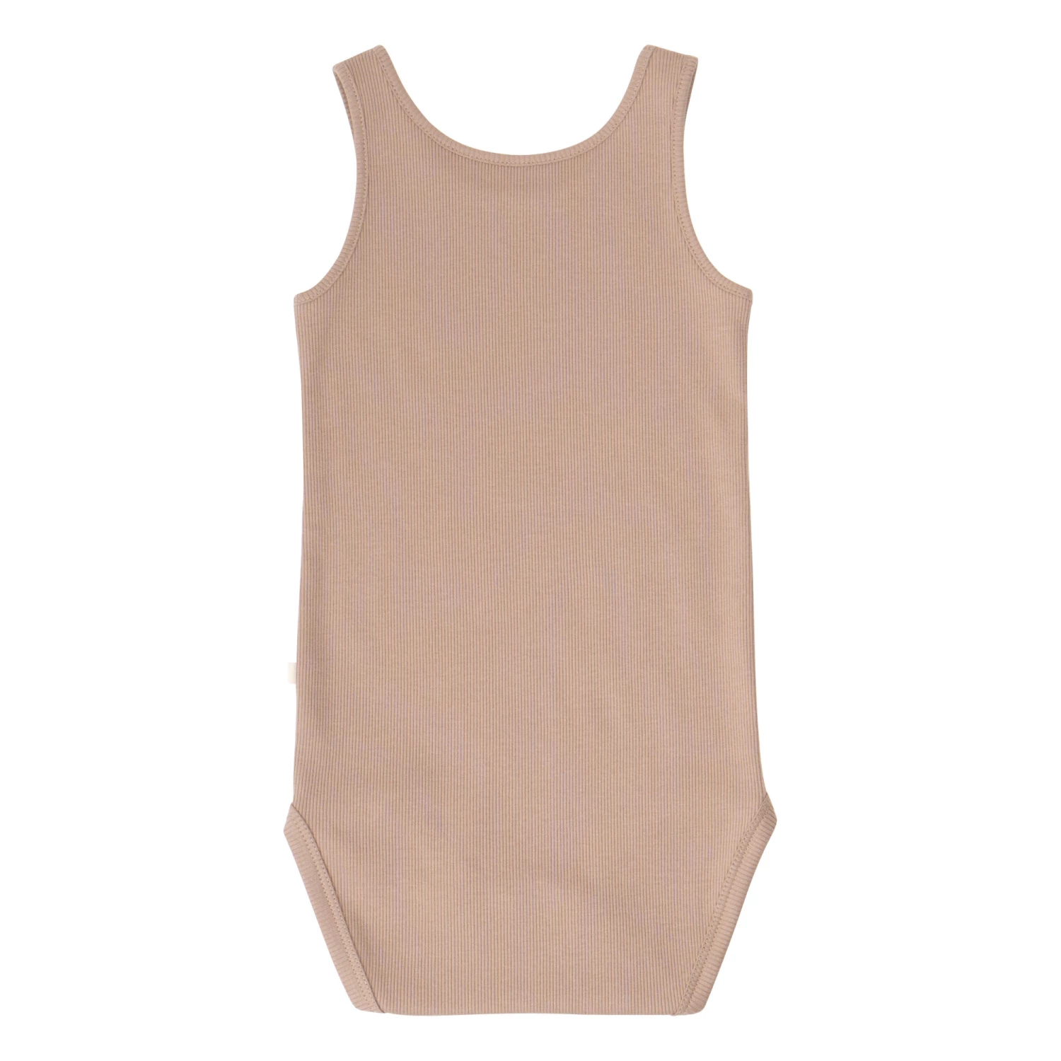 Rap Organic Cotton Ribbed Babygrow Brown Minimalisma Fashion Baby 4 Rap Organic Cotton Ribbed Babygrow Brown Minimalisma Fashion Baby - Image 4