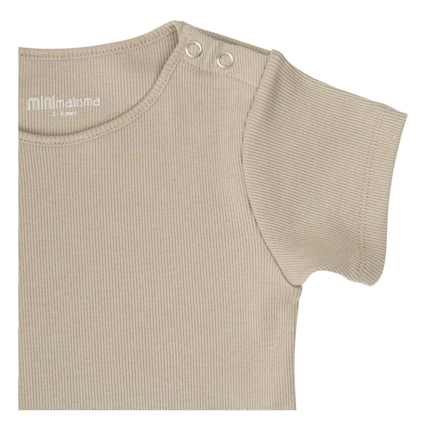 Rebild Organic Cotton Ribbed Babygrow Olive green Minimalisma Fashion Baby 2 Rebild Organic Cotton Ribbed Babygrow Olive green Minimalisma Fashion Baby - Image 2