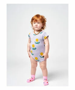 Recycled Cotton Floral Ribbed Babygrow Mauve Bobo Choses Fashion Baby 10 Recycled Cotton Floral Ribbed Babygrow Mauve Bobo Choses Fashion Baby -Baby Tops Elegant Store recycled cotton floral ribbed babygrow mauve bobo choses fashion baby 2