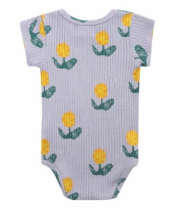 Recycled Cotton Floral Ribbed Babygrow Mauve Bobo Choses Fashion Baby 15 Recycled Cotton Floral Ribbed Babygrow Mauve Bobo Choses Fashion Baby -Baby Tops Elegant Store recycled cotton floral ribbed babygrow mauve bobo choses fashion baby 7