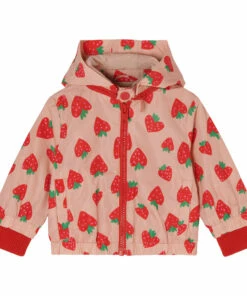 Recycled Fibre Strawberry Jacket Pink Stella McCartney Kids Fashion Baby