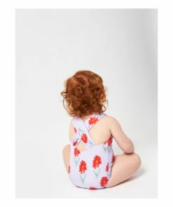 Recycled Nylon Floral Swimsuit Mauve Bobo Choses Fashion Baby 6 Recycled Nylon Floral Swimsuit Mauve Bobo Choses Fashion Baby -Baby Tops Elegant Store recycled nylon floral swimsuit mauve bobo choses fashion baby 2