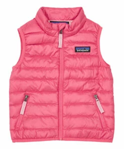 Recycled Polyester Puffer Vest Pink Patagonia Fashion Baby, Children