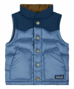 Recycled Polyester Vest Blue Patagonia Fashion Baby, Children