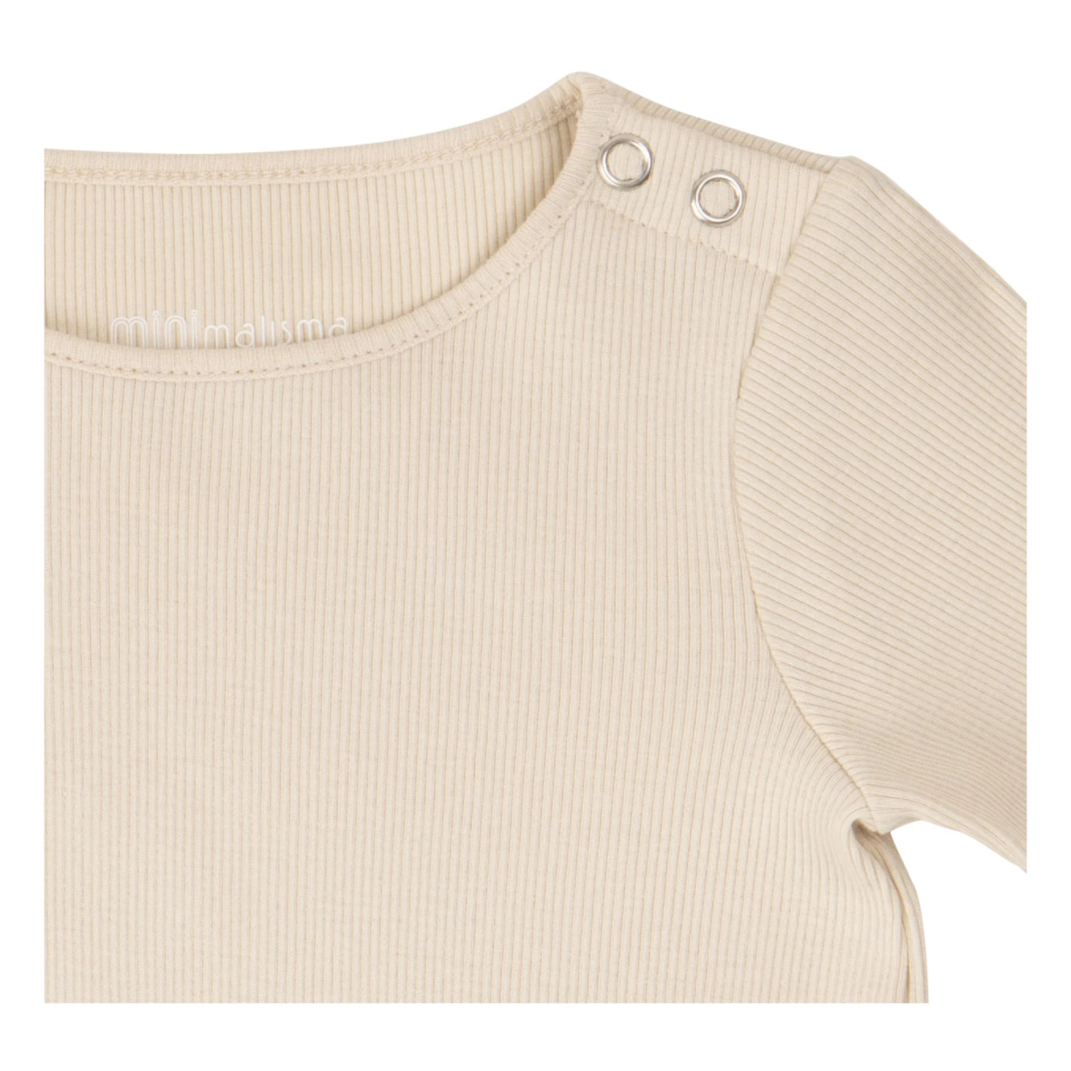 Rein Organic Cotton Ribbed Pyjamas Beige Minimalisma Fashion Baby 3 Rein Organic Cotton Ribbed Pyjamas Beige Minimalisma Fashion Baby - Image 3