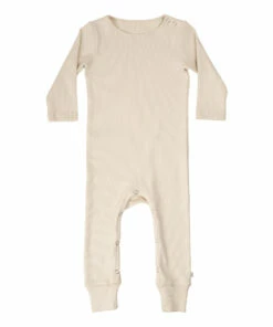 Rein Organic Cotton Ribbed Pyjamas Beige Minimalisma Fashion Baby