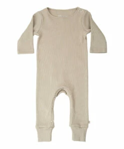 Rein Organic Cotton Ribbed Pyjamas Olive green Minimalisma Fashion Baby