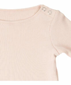 Rein Organic Cotton Ribbed Pyjamas Pale pink Minimalisma Fashion Baby -Baby Tops Elegant Store rein organic cotton ribbed pyjamas pale pink minimalisma fashion baby 2
