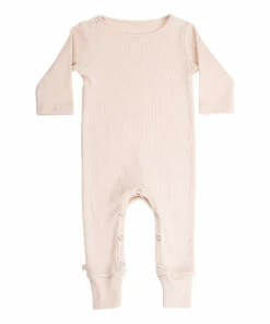 Rein Organic Cotton Ribbed Pyjamas Pale pink Minimalisma Fashion Baby