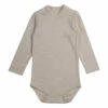 Ren Anti-Bacterial Organic Cotton Playsuit Taupe brown Minimalisma Fashion Baby, Children