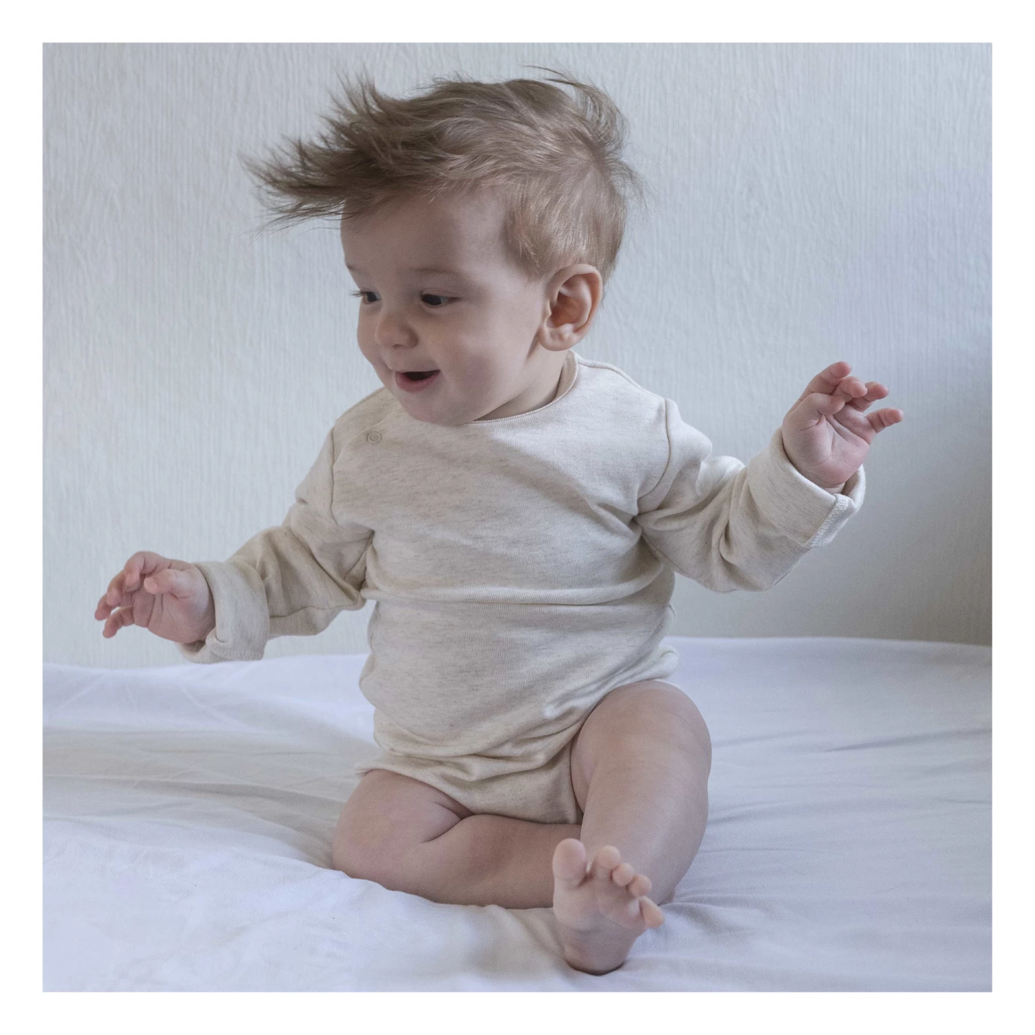 Ren Anti-Bacterial Organic Cotton Playsuit Taupe brown Minimalisma Fashion Baby, Children 3 Ren Anti-Bacterial Organic Cotton Playsuit Taupe brown Minimalisma Fashion Baby, Children - Image 3