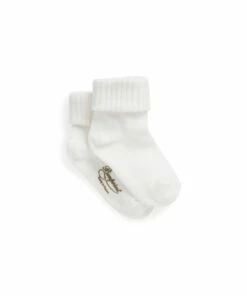 Ribbed Baby Socks Ecru Bonpoint Fashion Baby