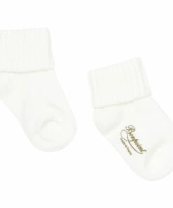 Ribbed Baby Socks Ecru Bonpoint Fashion Baby