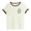 Ribbed Organic Cotton Zebra T-shirt Ecru Mini Rodini Fashion Baby, Children