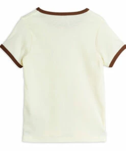 Ribbed Organic Cotton Zebra T-shirt Ecru Mini Rodini Fashion Baby, Children 5 Ribbed Organic Cotton Zebra T-shirt Ecru Mini Rodini Fashion Baby, Children -Baby Tops Elegant Store ribbed organic cotton zebra t shirt ecru mini rodini fashion baby children 2