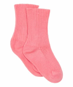 Ribbed Socks Pink Bonton Fashion Teen, Baby, Children