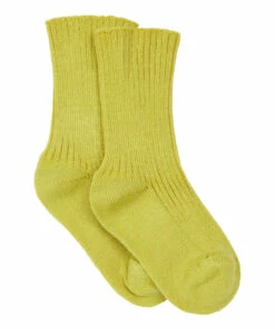 Ribbed Socks Yellow Bonton Fashion Teen, Baby, Children