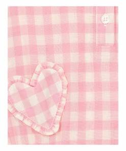 Rital Cotton Muslin Gingham Romper Pink Bonton Fashion Baby 4 Rital Cotton Muslin Gingham Romper Pink Bonton Fashion Baby -Baby Tops Elegant Store rital cotton muslin gingham romper pink bonton fashion baby 1