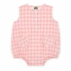 Rital Cotton Muslin Gingham Romper Pink Bonton Fashion Baby