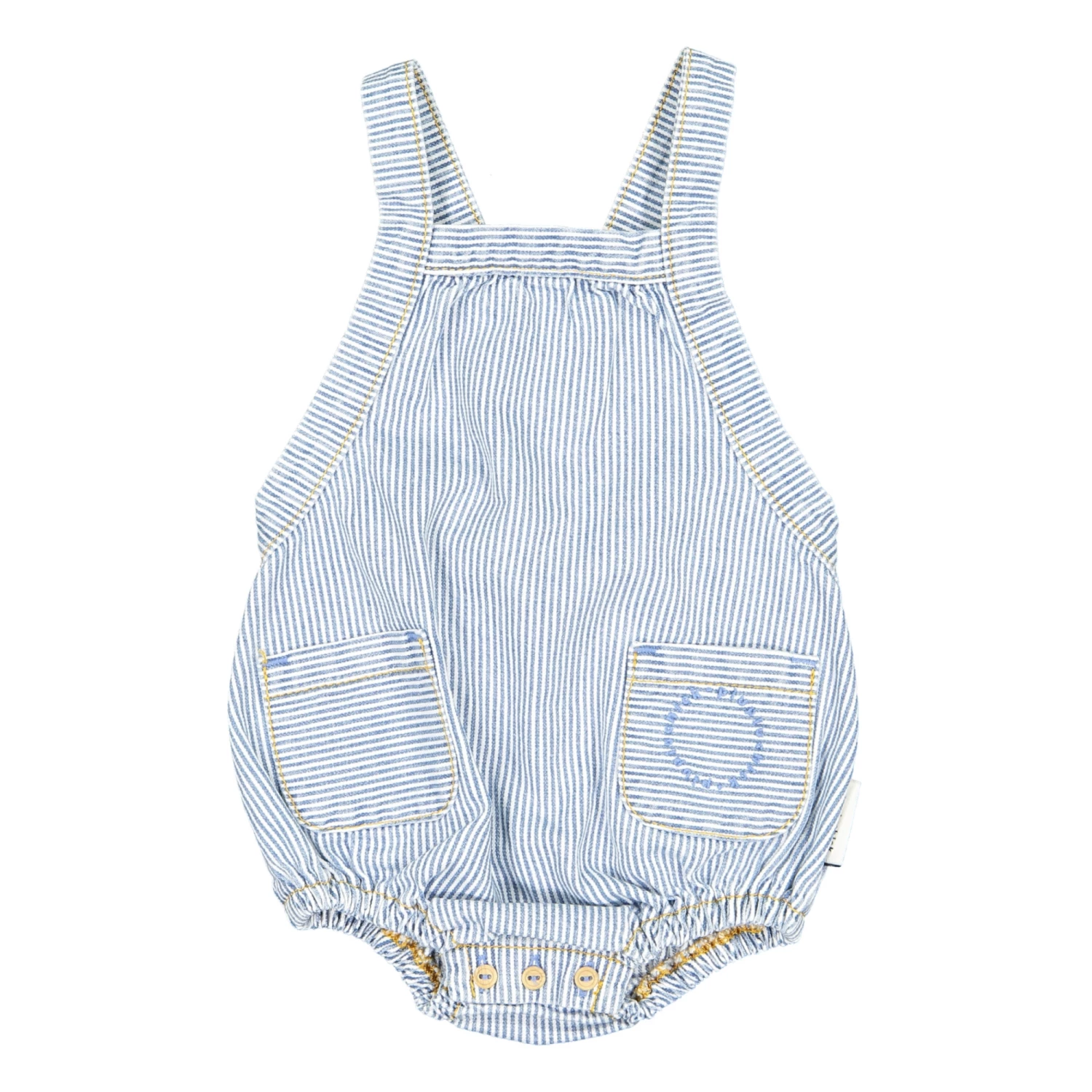 Romper Denim blue Piupiuchick Fashion Baby 1 Romper Denim blue Piupiuchick Fashion Baby
