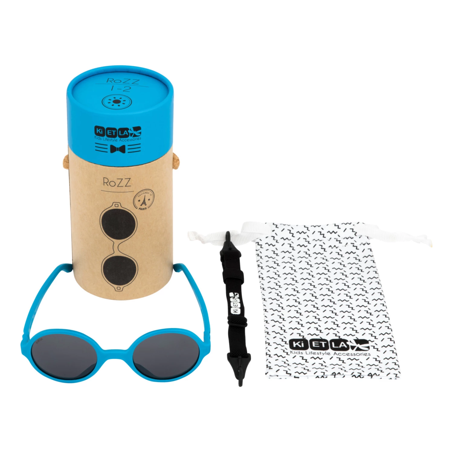 Rozz Sunglasses with Removable Strap Blue KI ET LA Fashion Baby, Children 5 Rozz Sunglasses with Removable Strap Blue KI ET LA Fashion Baby, Children - Image 5