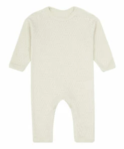 Sagebrush Organic Cotton Waffle Pyjamas Off white Poudre Organic Fashion Baby