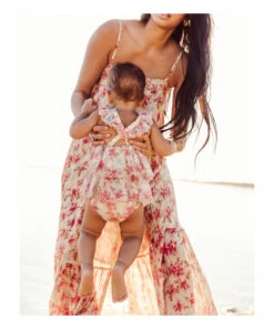 Salomé Organic Cotton Romper Ecru Louise Misha Fashion Baby -Baby Tops Elegant Store salom eacute organic cotton romper ecru louise misha fashion baby 4