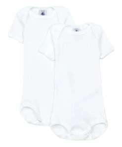 Set of 2 Losange Playsuits White Petit Bateau Fashion Baby, Children