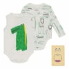 Set of 2 Organic Cotton Crocodile Babygrows White Stella McCartney Kids Fashion Baby