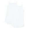 Set of 2 Organic Cotton Sleeveless Babygrows White Petit Bateau Fashion Baby