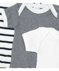 Set of 3 Organic Cotton Striped Sleeveless Babygrows Blue Petit Bateau Fashion Baby 4 Set of 3 Organic Cotton Striped Sleeveless Babygrows Blue Petit Bateau Fashion Baby -Baby Tops Elegant Store set of 3 organic cotton striped sleeveless babygrows blue petit bateau fashion baby 1
