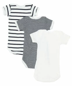 Set of 3 Organic Cotton Striped Sleeveless Babygrows Blue Petit Bateau Fashion Baby 5 Set of 3 Organic Cotton Striped Sleeveless Babygrows Blue Petit Bateau Fashion Baby -Baby Tops Elegant Store set of 3 organic cotton striped sleeveless babygrows blue petit bateau fashion baby 2