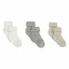 Set of 3 Ribbed Socks Grey Tartine et Chocolat Fashion Baby