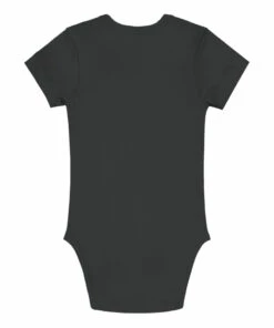 Short-Sleeved Organic Cotton Bodysuit - Capsule Homewear - Black Gray Label Fashion Baby -Baby Tops Elegant Store short sleeved organic cotton bodysuit capsule homewear black gray label fashion baby 2