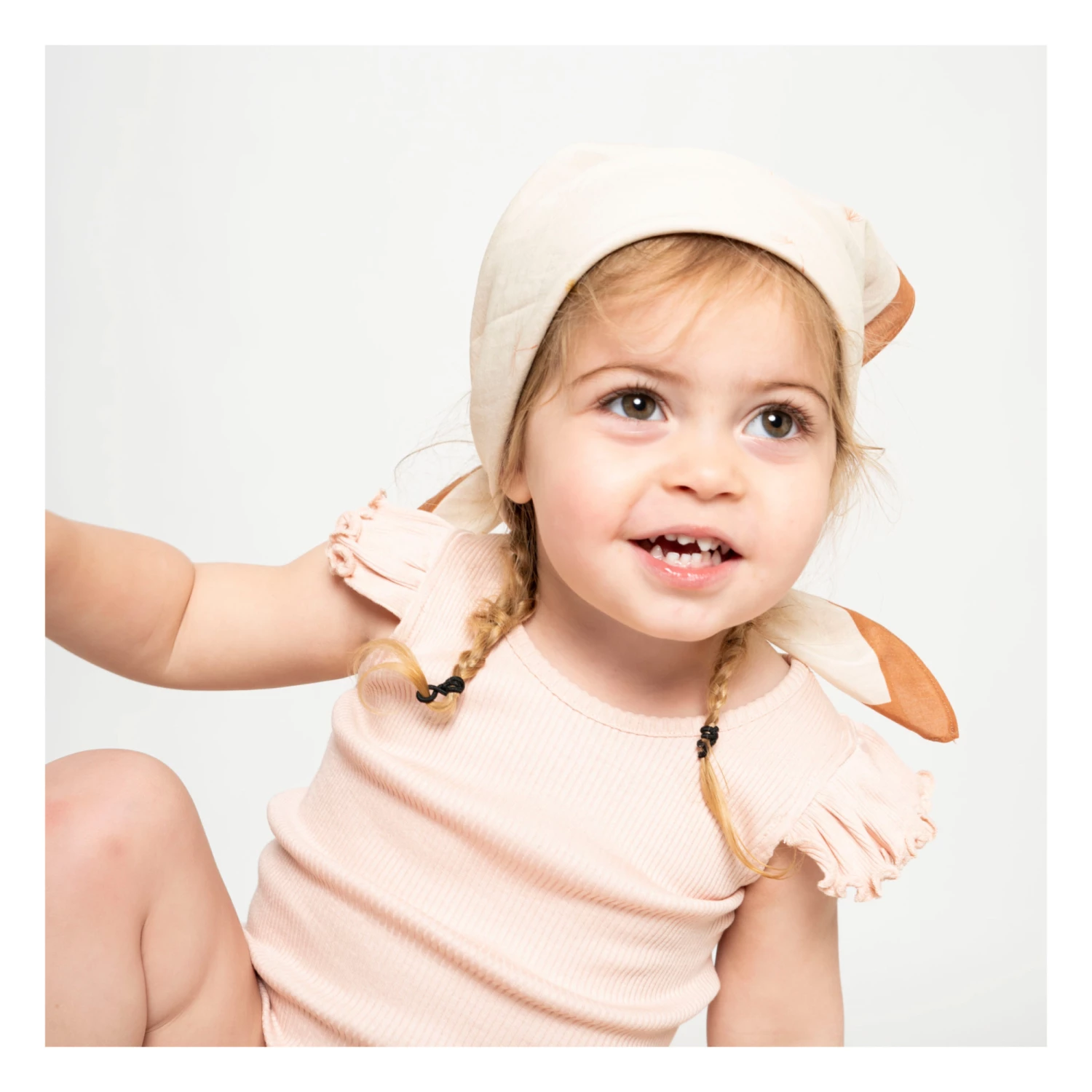 Silk Scarf Cream Minimalisma Fashion Baby 3 Silk Scarf Cream Minimalisma Fashion Baby - Image 3