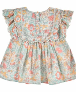 Siloé Organic Cotton Dress Blue Louise Misha Fashion Baby, Children -Baby Tops Elegant Store silo eacute organic cotton dress blue louise misha fashion baby children 4