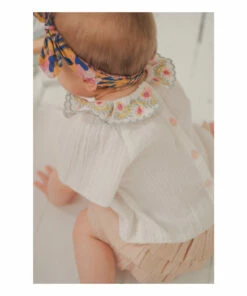 Simoune Cotton Muslin Bloomers Pale pink Louise Misha Fashion Baby -Baby Tops Elegant Store simoune cotton muslin bloomers pale pink louise misha fashion baby 2
